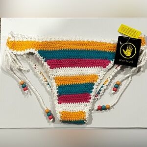BODY GLOVE Crochet Bali bottoms in Multi